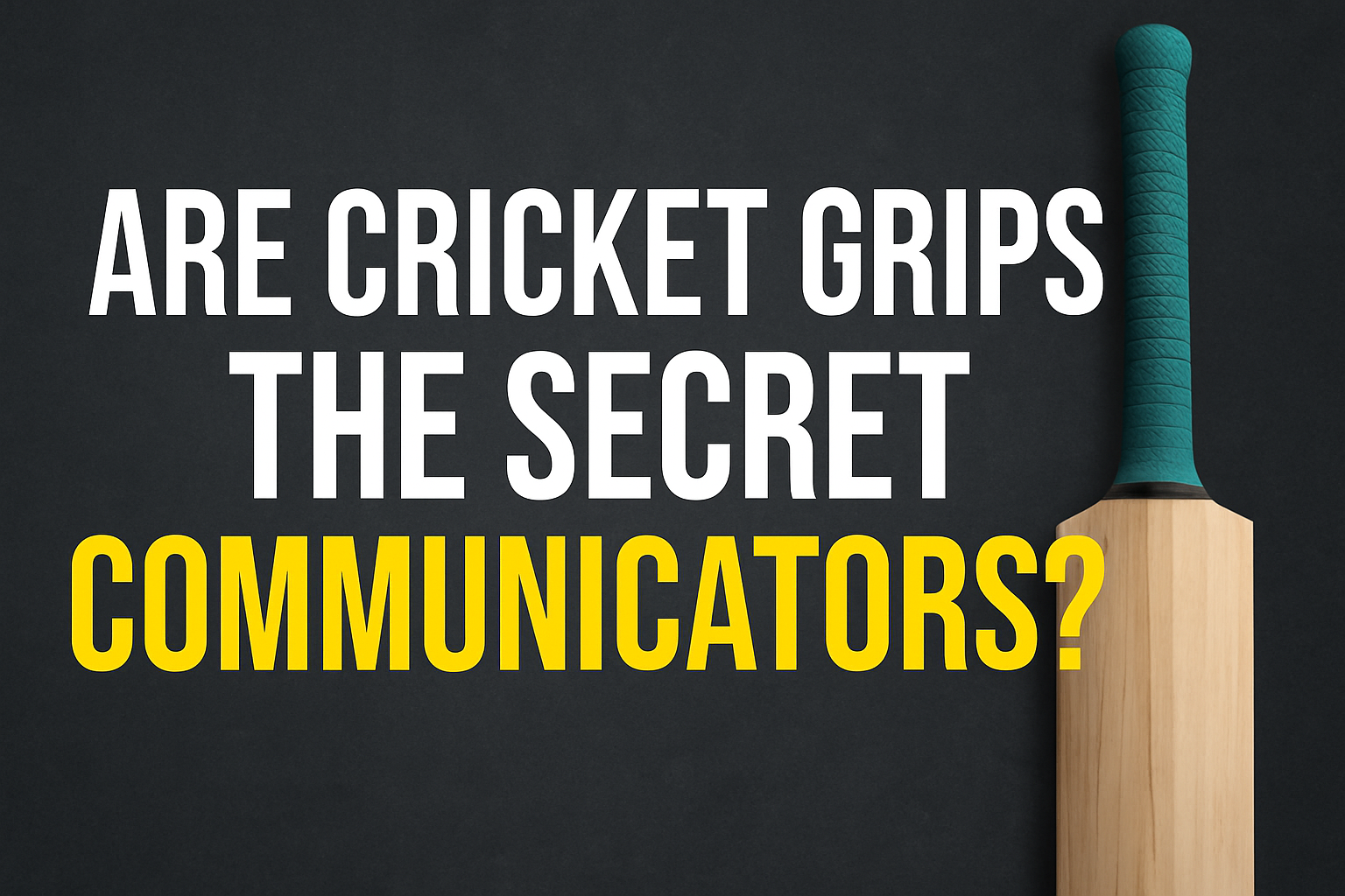 Are Cricket Grips the Secret Communicators? How Handle Vibration Shapes Your Reaction Time