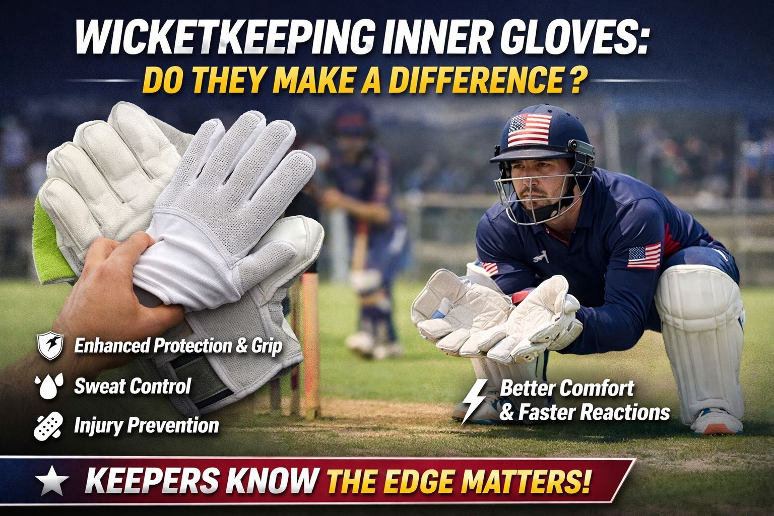 Wicketkeeping inner gloves: Do they make a difference?