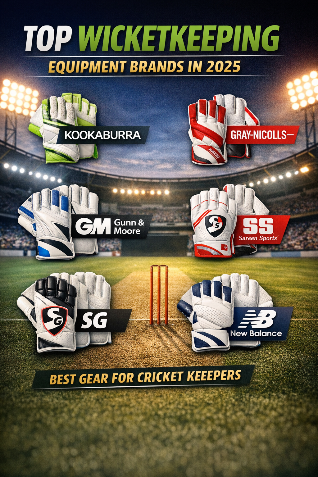 Top brands for wicketkeeping equipment in 2025