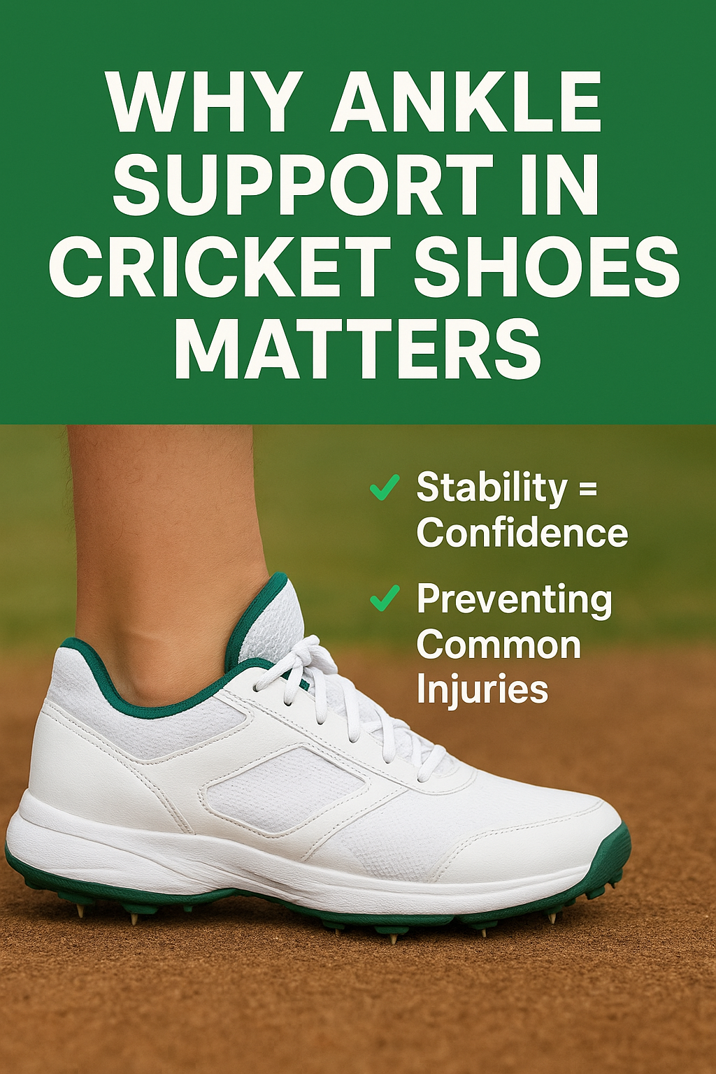 Why Ankle Support in Cricket Shoes Matters