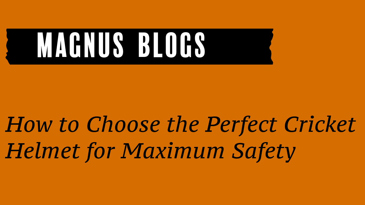 How to Choose the Perfect Cricket Helmet for Maximum Safety