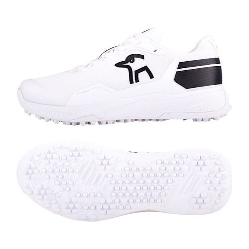 KC Players Cricket Shoe Rubber Studs - White/Black