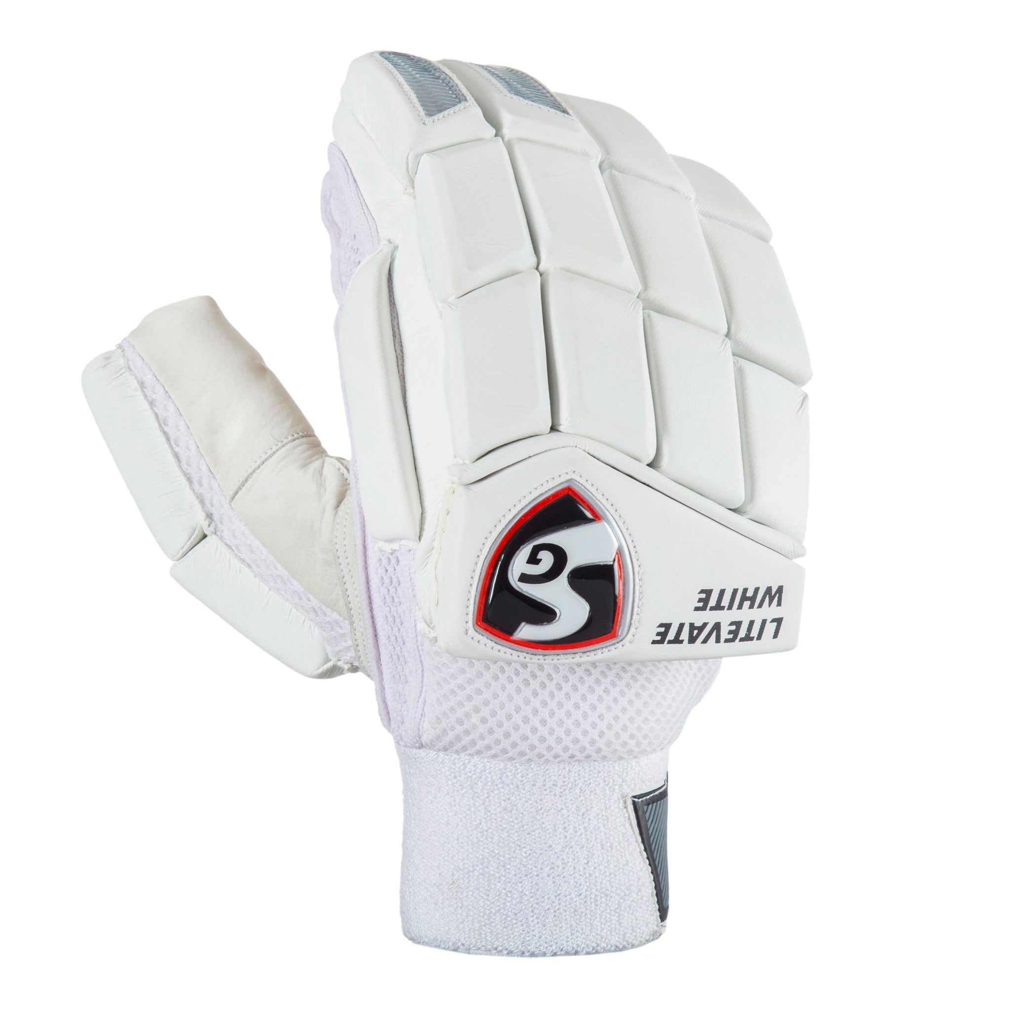 SG Litevate White Batting Gloves - Magnus Cricket