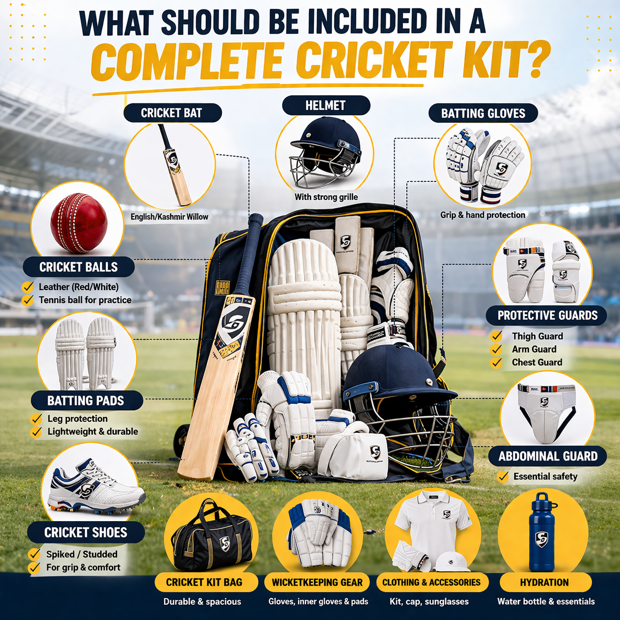What Should Be Included in a Complete Cricket Kit?