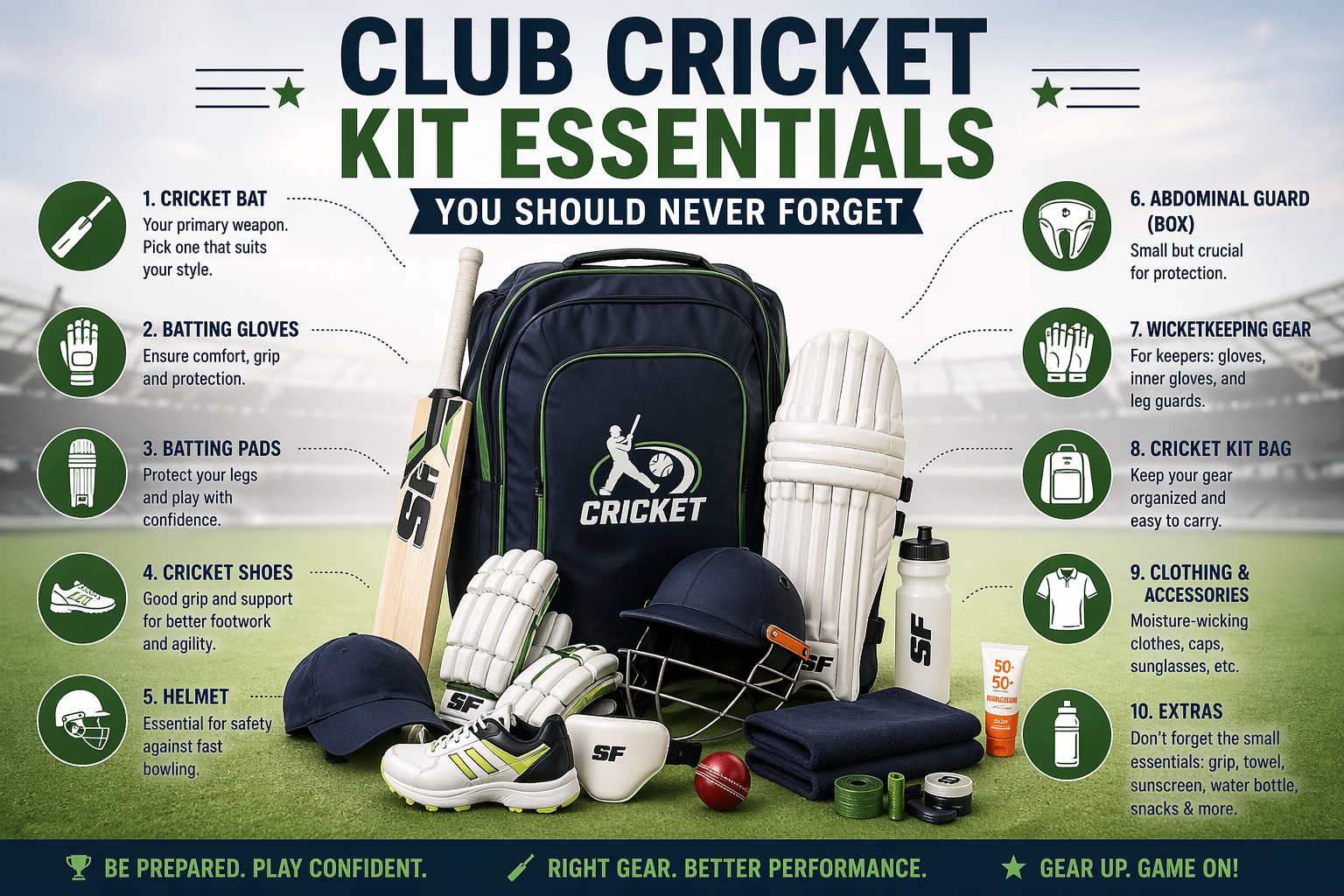 Club Cricket Kit Essentials You Should Never Forget