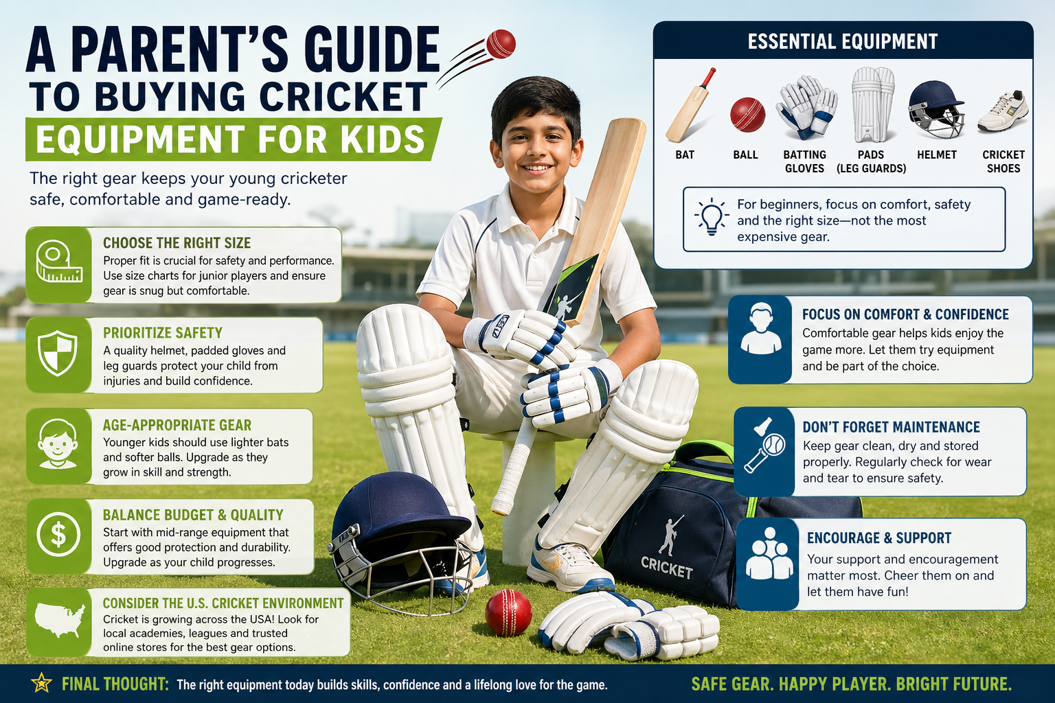 A Parent’s Guide to Buying Cricket Equipment for Kids
