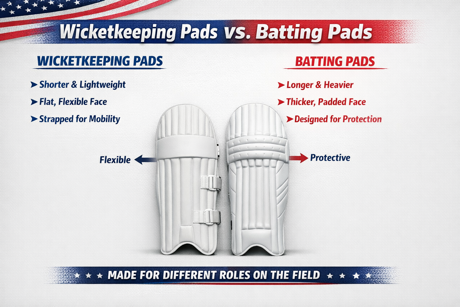 How Wicketkeeping Pads Differ From Batting Pads
