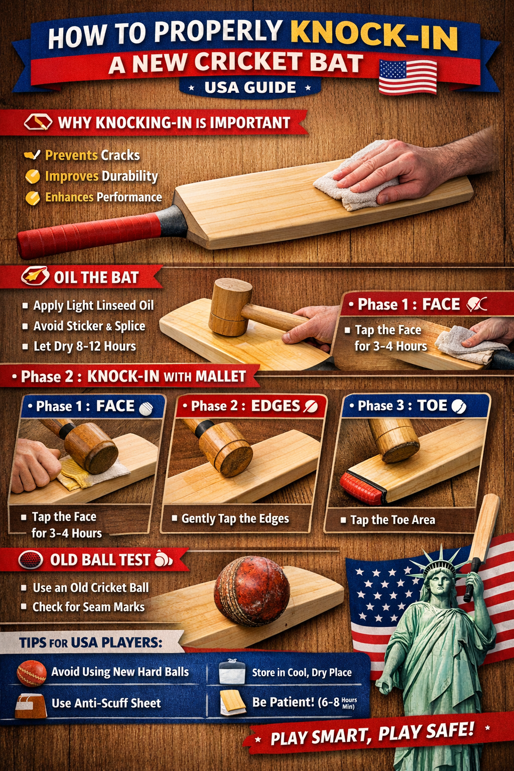 How to Properly Knock-In a New Cricket Bat