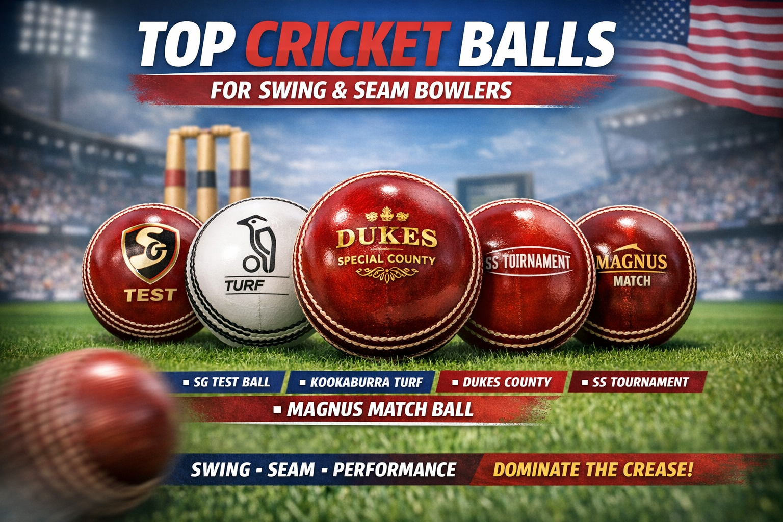 Top Cricket Balls for Swing and Seam Bowlers