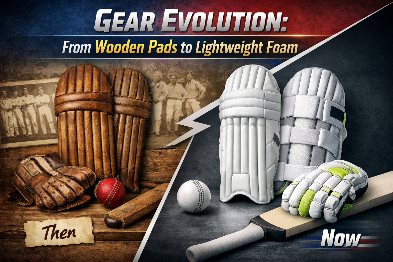 Gear evolution: From wooden pads to lightweight foam