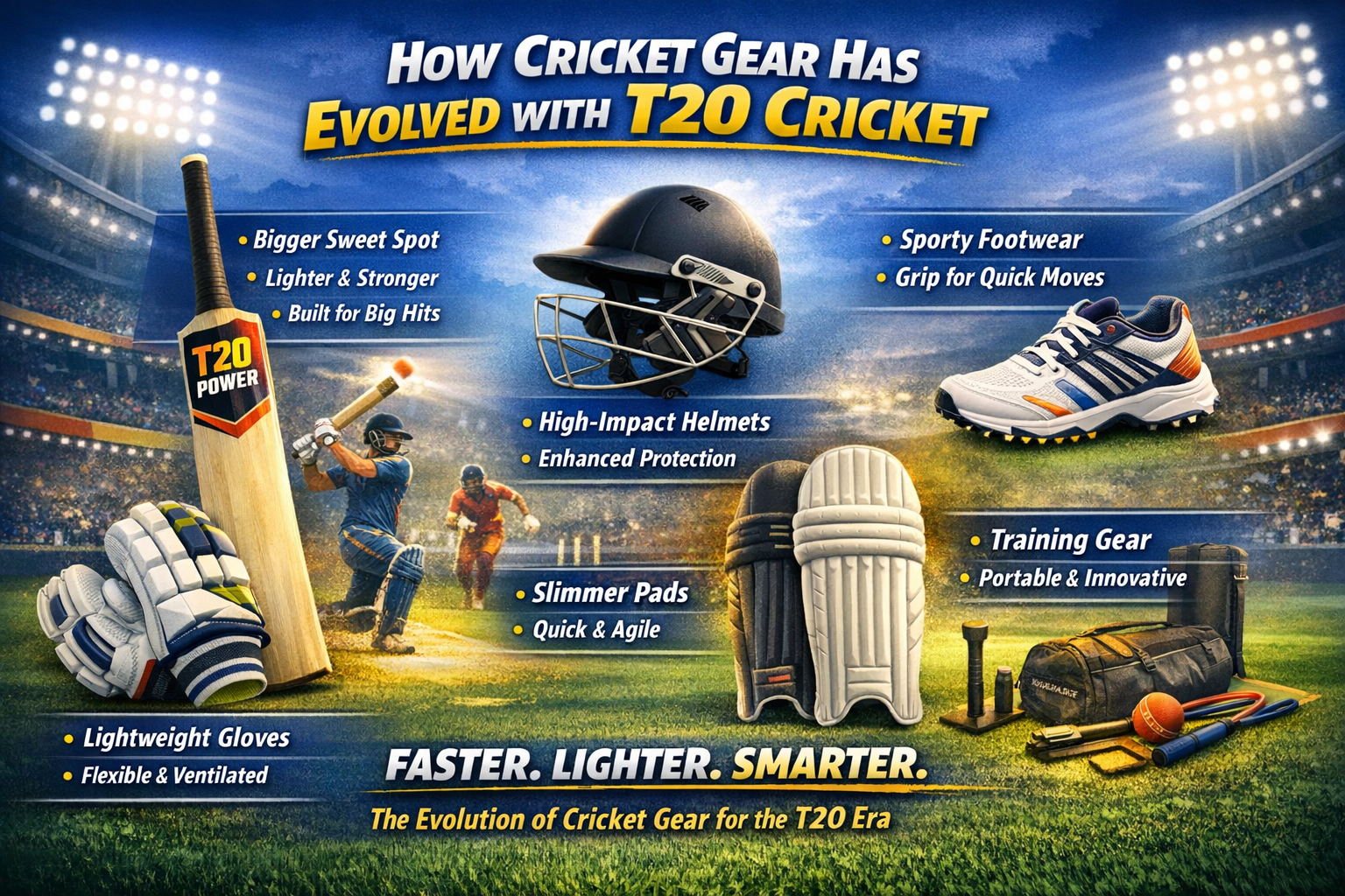 How cricket gear has evolved with T20 cricket