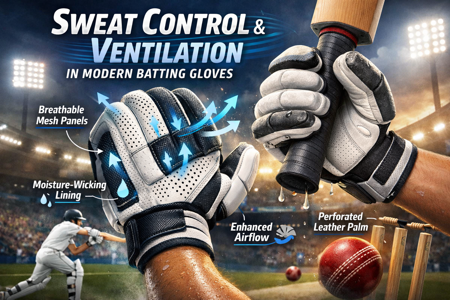 Sweat Control and Ventilation in Modern Batting Gloves