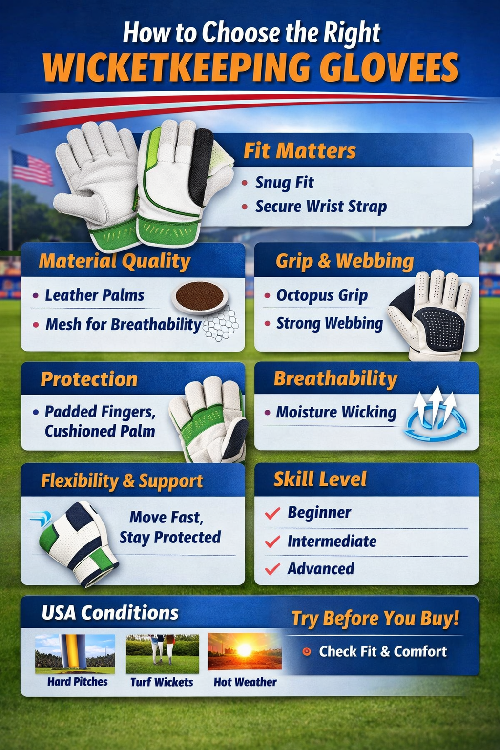 How to Choose the Right Wicketkeeping Gloves