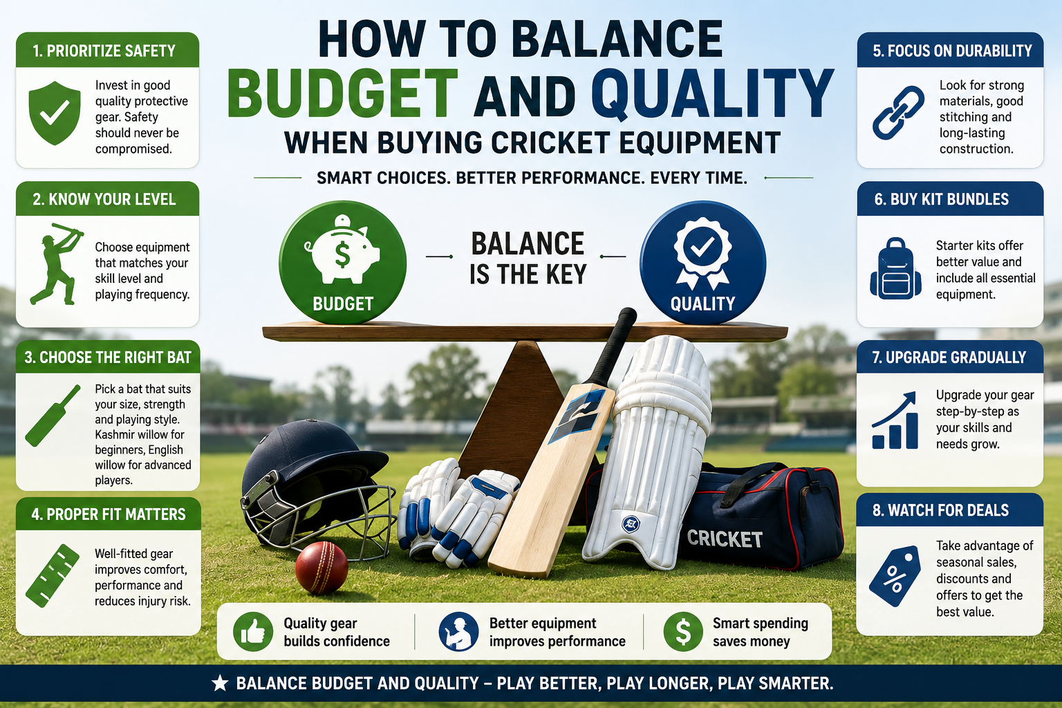 How to Balance Budget and Quality When Buying Cricket Equipment