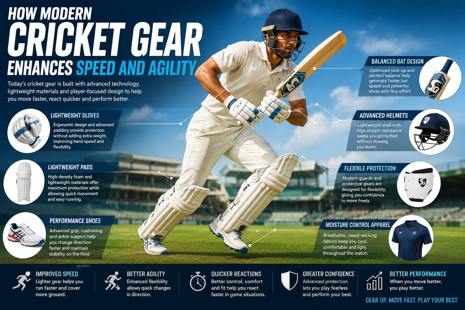 How Modern Cricket Gear Enhances Speed and Agility