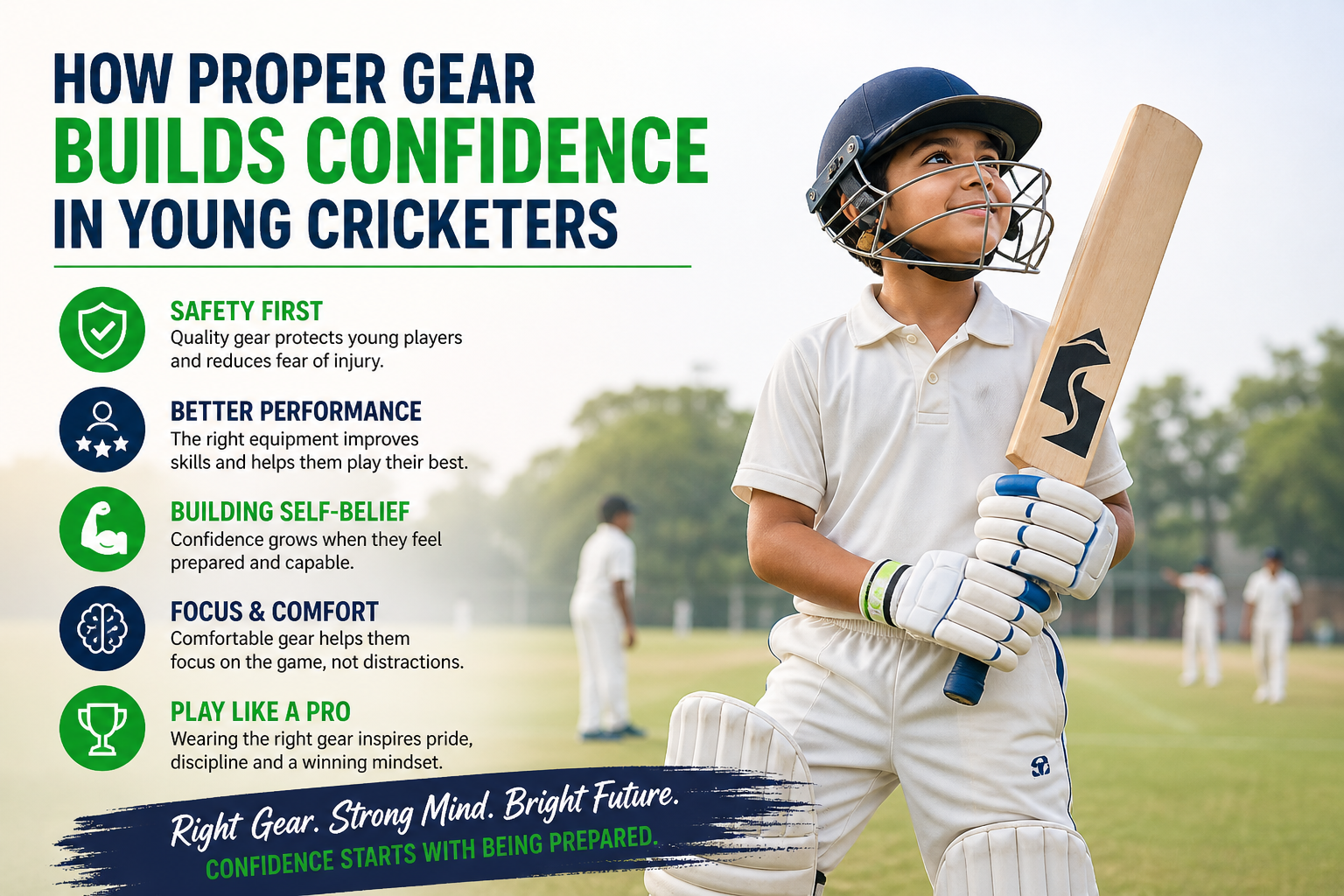 How Proper Gear Builds Confidence in Young Cricketers