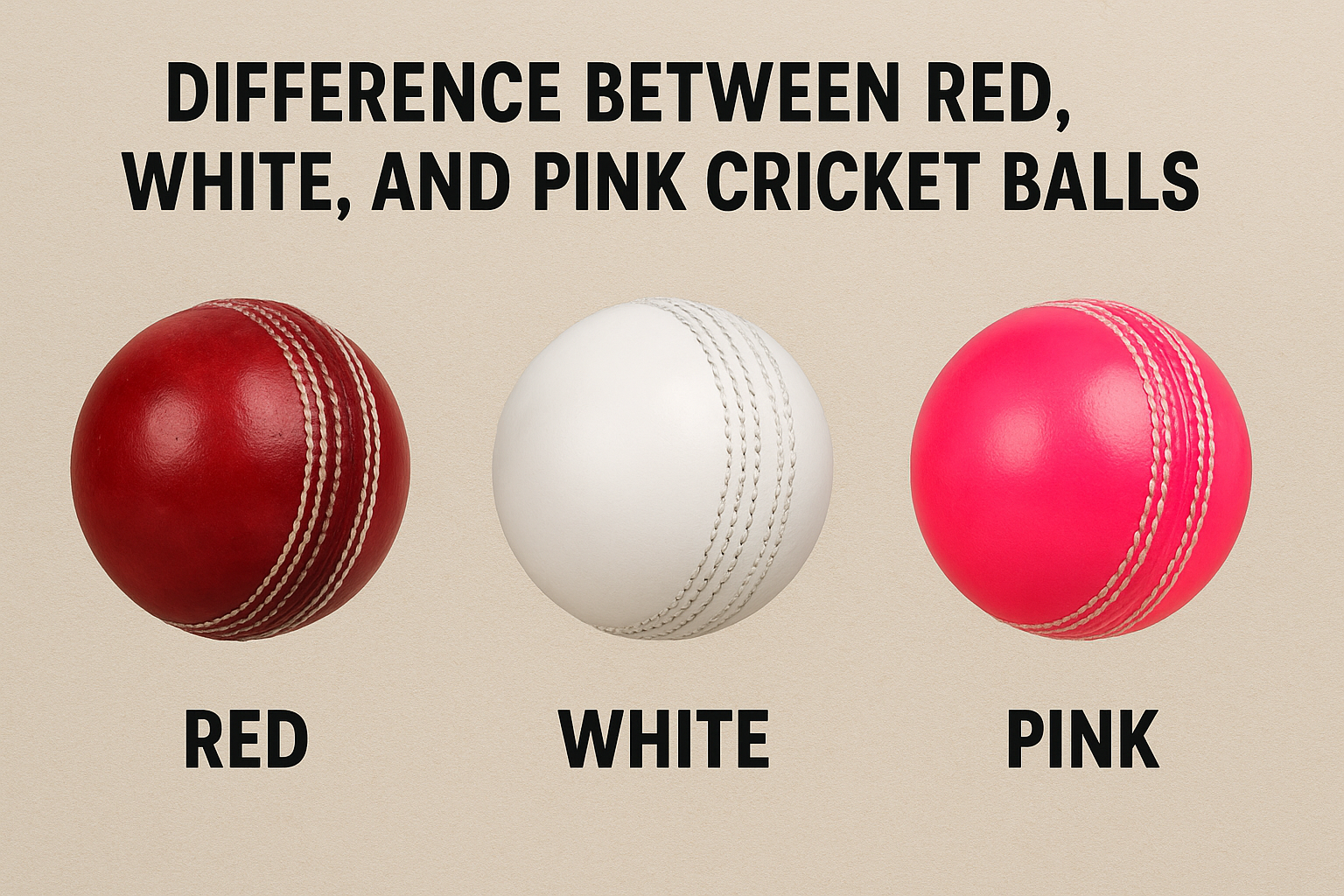 Difference Between Red, White, and Pink Cricket Balls: A USA Guide for Cricket Fans
