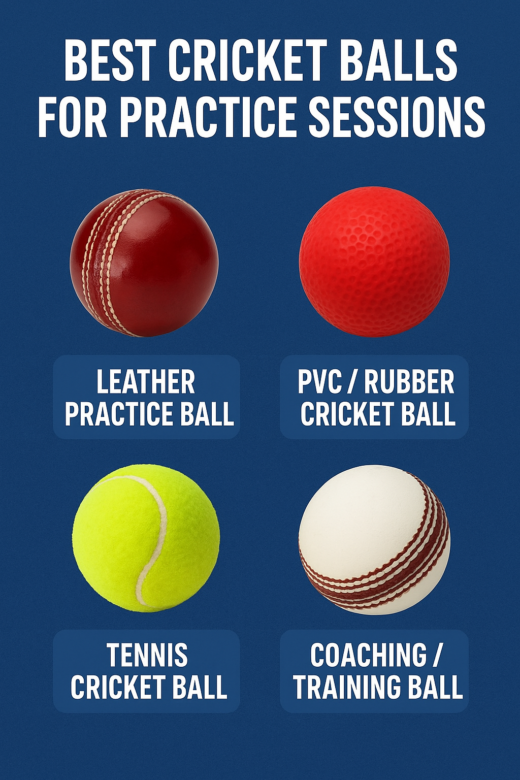 Best cricket balls for practice sessions