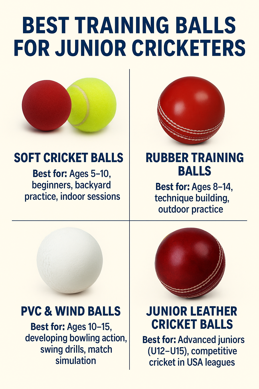 Best Training Balls for Junior Cricketers