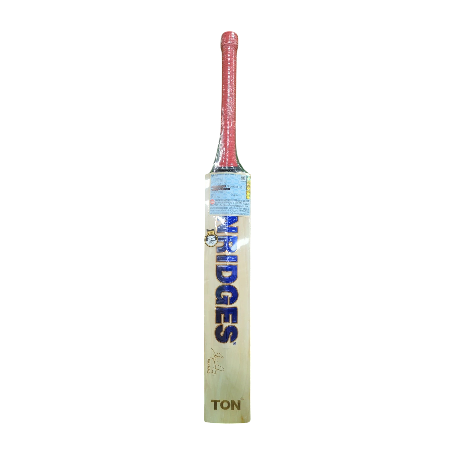 SS Player 3000 Riyan Parag English Willow Cricket Bat