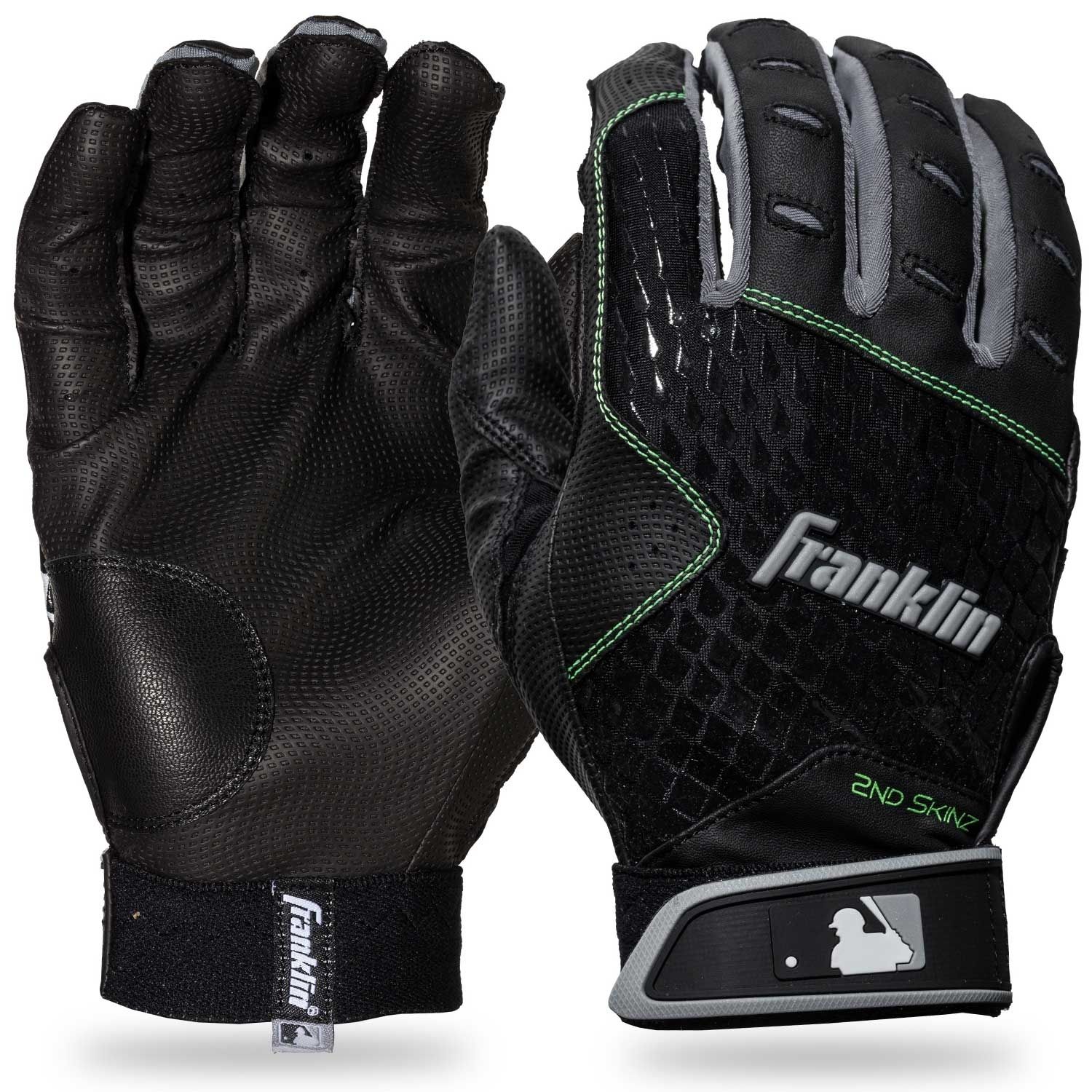 Franklin Batting Gloves Black / Black