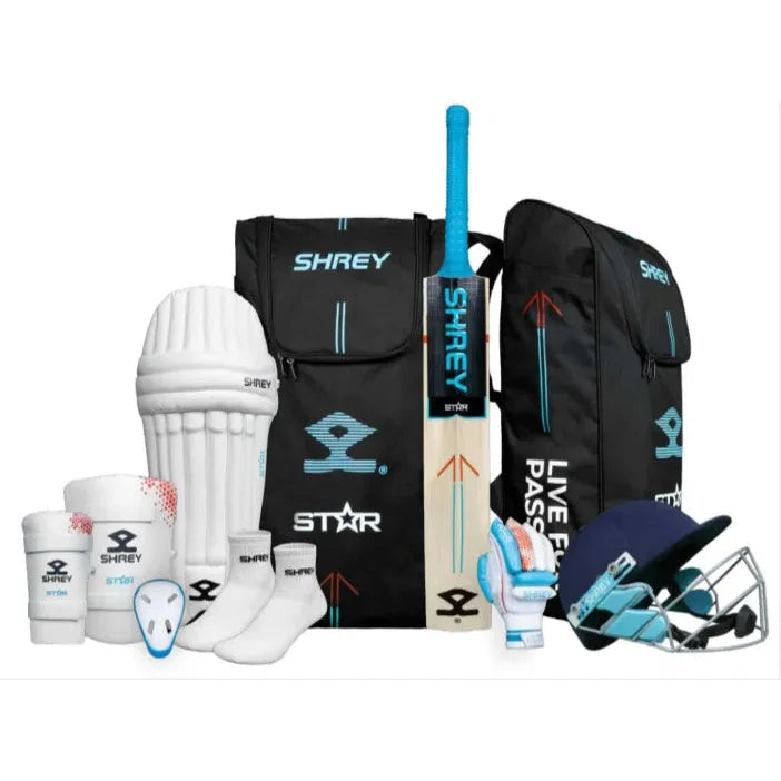 Shrey Star Full Cricket Kit (With Helmet)